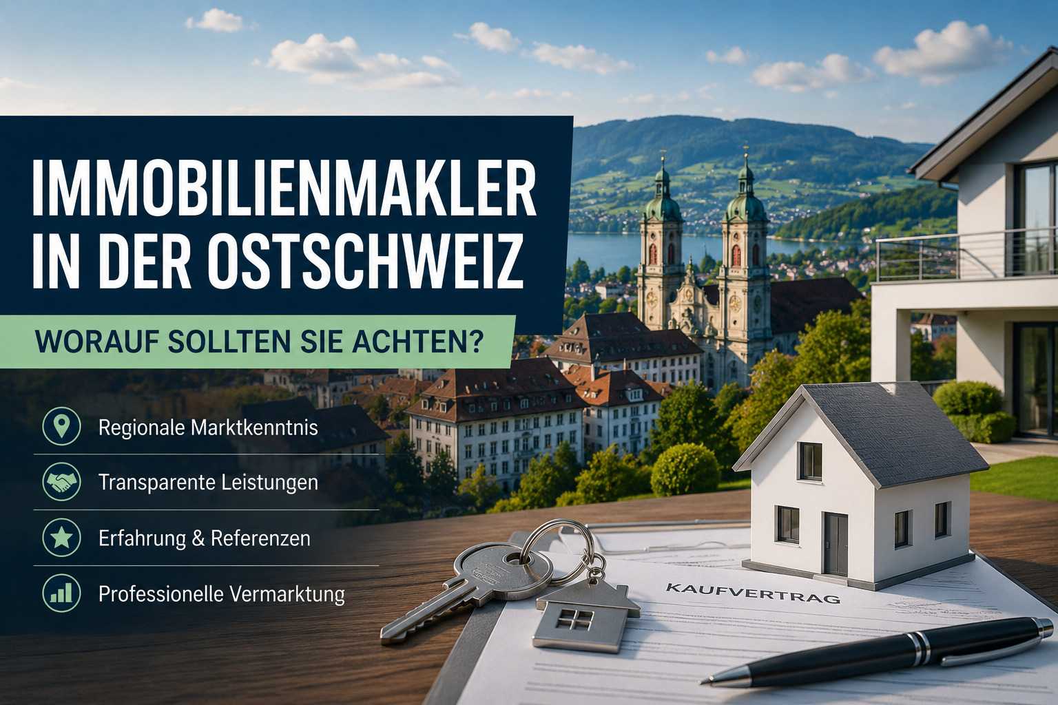 Immobilienmakler Ostschweiz: Worauf Eigentümer achten sollten